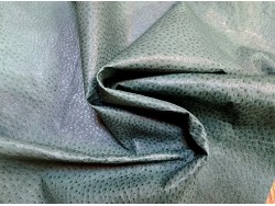 peau de cuir d'émeu - vert - maroquinerie - vêtement - cuirenstock