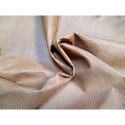 peau de cuir d'émeu - brun clair - maroquinerie - vêtement - cuirenstock