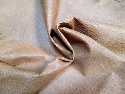 peau de cuir d'émeu - brun clair - maroquinerie - vêtement - cuirenstock