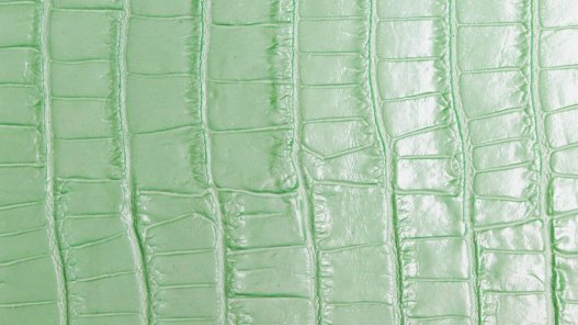cuir de vache fantaisie grain crocodile mint cuirenstock vert celadon