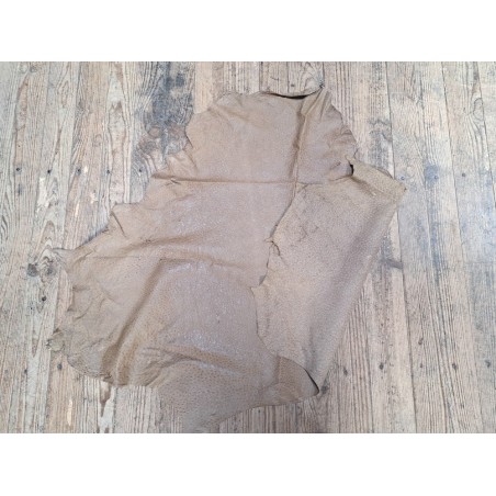 peau de cuir d'émeu - sable - maroquinerie - vêtement - cuirenstock