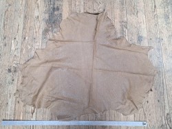 peau de cuir d'émeu - sable - maroquinerie - vêtement - cuir en stock