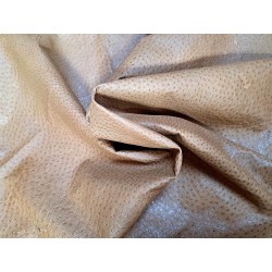peau de cuir d'émeu - sable - maroquinerie - vêtement - cuirenstock
