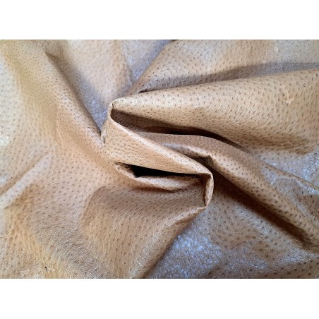 peau de cuir d'émeu - sable - maroquinerie - vêtement - cuirenstock