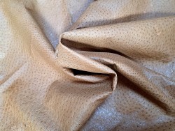 peau de cuir d'émeu - sable - maroquinerie - vêtement - cuirenstock