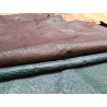 peau de cuir d'émeu - marron/vert - maroquinerie - vêtement - Cuirenstock