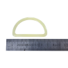 grands passants rectangulaire en plastique - beige - 45mm - Cuirenstock