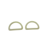 passants rectangulaire en plastique - beige - 25mm - Cuirenstock