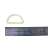passants rectangulaire en plastique - beige - 25mm - Cuir en stock
