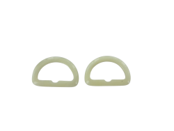 passants demi rond en plastique - beige - 20mm - Cuirenstock