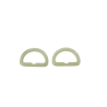 passants demi rond en plastique - beige - 20mm - Cuirenstock