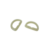 passants demi rond en plastique - beige - 20mm - Cuir en stock