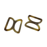 doubles anneaux demi-ronds en plastique - sable - 30mm - Cuirenstock