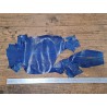 Lot de 2 peaux de cuir de lézard - D - Caramel/Bleu électrique