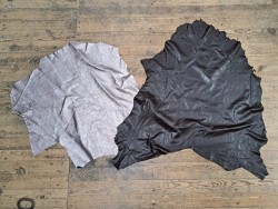 Lot de 2 peaux de cuir d'agneaux -D- Cuir en Stock