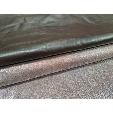 Lot de 2 peaux de cuir d'agneaux -D- Cuir en Stock