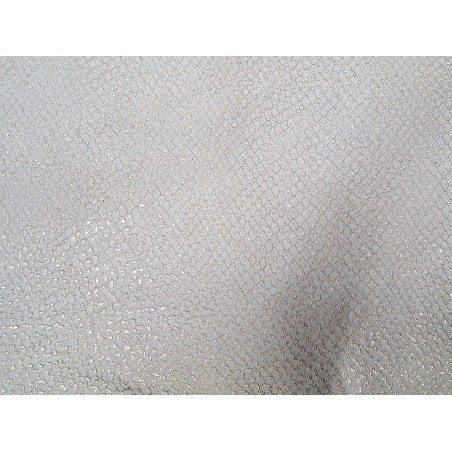 Peau de cuir de chèvre serpent beige - doré - maroquinerie - cuirenstock