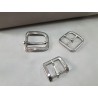 LOT de 3 boucles de ceinture - M - Nickelé - 30mm / 35mm / 40mm