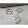 LOT de 3 boucles de ceinture - O - Nickelé - 30mm / 40mm