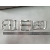 LOT de 3 boucles de ceinture - O - Nickelé - 30mm / 40mm