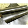 Demi-peau de cuir de veau BOX lisse - tannage ferme - nuancé effet tamponné - vert bouteille - Cuir en Stock