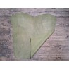 Peau de veau velours kaki - petits grains - paillettes - maroquinerie - cuirenstock