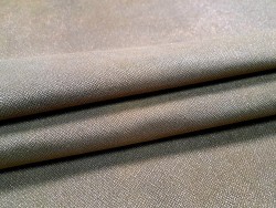 Peau de veau velours kaki - petits grains - paillettes - maroquinerie - cuir en stock