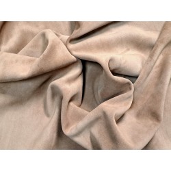 Peau de veau velours - brun clair - maroquinerie - ameublement - Cuir en Stock