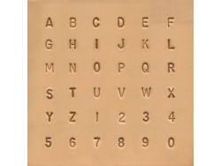 Jeu de matoirs alphabet et chiffres 37 pièces – 6,5 mm – marquage cuir tannage végétal – Ivan