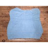 Peau de veau velours bleu - maroquinerie - ameublement - Cuir en stock