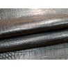 peau de cuir de mouton - crocodile - noir - maroquinerie - cuirenstock