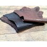 Lot de 2 pattes d'autruche - A - Marron/Noir - Cuir en Stock