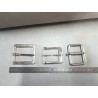 LOT de 3 boucles de ceinture - i - Nickelé - 30mm / 35mm / 40mm