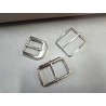 LOT de 3 boucles de ceinture - K - Nickelé - 30mm / 40mm / 50mm