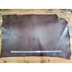 Collet de vache tannage végétal - Marron - Cuir en Stock