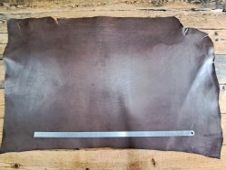 Collet de vache tannage végétal - Marron - Cuir en Stock