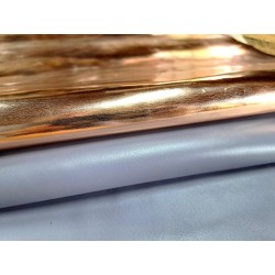 Lot de 2 peaux de cuir d'agneau et de chèvre - Bonnes affaires