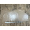 Demi-peau de cuir de veau BOX lisse - tannage ferme - lin - Cuir en Stock