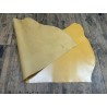 Demi-peau de cuir de veau BOX lisse - tannage ferme - jaune - Cuir en Stock