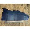 Demi-peau de cuir de veau BOX lisse - tannage ferme - bleu marine - Cuir en Stock