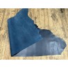 Demi-peau de cuir de veau BOX lisse - tannage ferme - bleu marine - Cuir en Stock