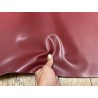 Demi-peau de cuir de veau BOX lisse - tannage ferme - BORDEAUX - Cuir en Stock