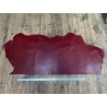 Demi-peau de cuir de veau BOX lisse - tannage ferme - BORDEAUX - Cuir en Stock
