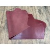 Demi-peau de cuir de veau BOX lisse - tannage ferme - BORDEAUX - Cuir en Stock
