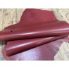Demi-peau de cuir de veau BOX lisse - tannage ferme - BORDEAUX - Cuir en Stock