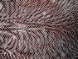 peau de cuir lézard - sépia - accessoire bijoux - cuir en stock