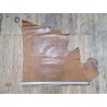 Demi-peau de cuir de vachette pull up ciré brun Cuir en Stock