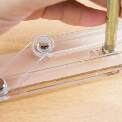 Réglette guide en acrylique pour matoirs - outils pour le travail du cuir - Cuir en Stock