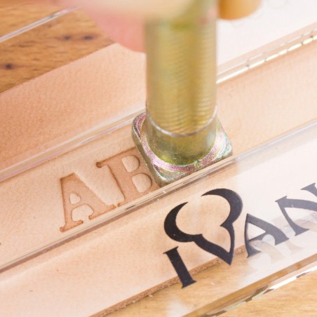 Réglette guide en acrylique pour matoirs - outils pour le travail du cuir - Cuir en Stock