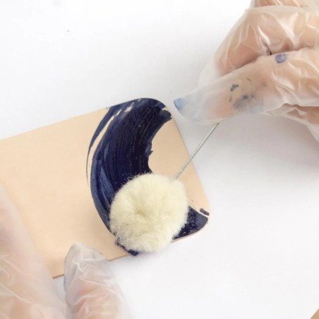 Tampon de laine applicateur de teinture – À l’unité (Ivan) - Cuir en Stock